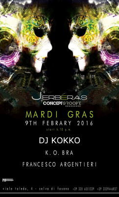 09.02 Mardi Gras: il Carnevale Concept Groove (FREE ENTRY) @Jerbéras Club