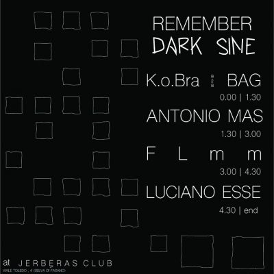 Remember DARK SINE Jerbéras Time Table