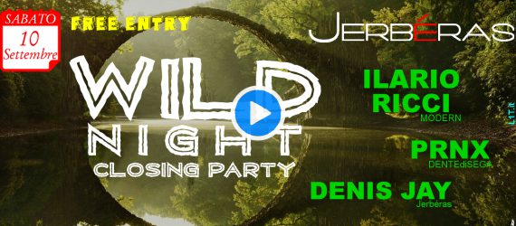 Wild Night Closing Party @ Jerbéras - Banner