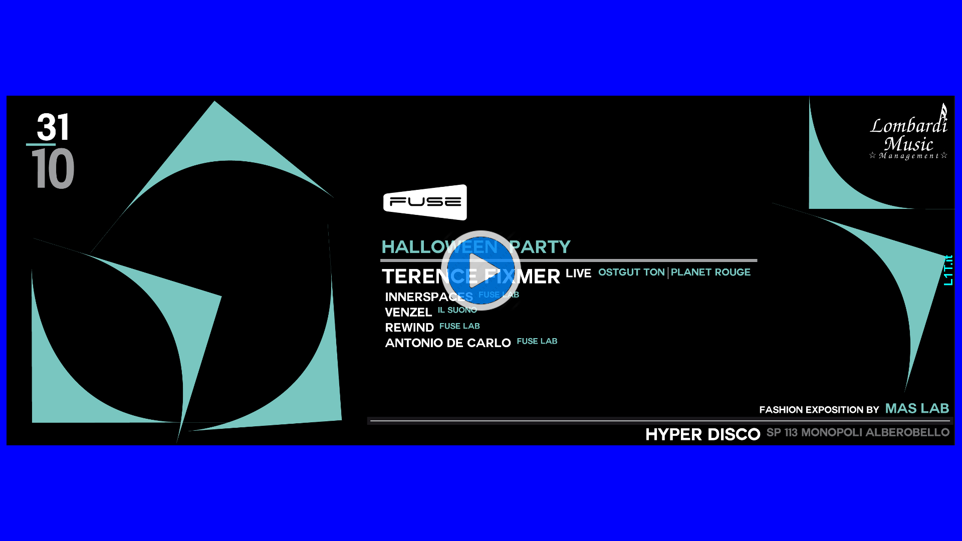 Fuse Halloween Terence Fixmer Hyper Banner