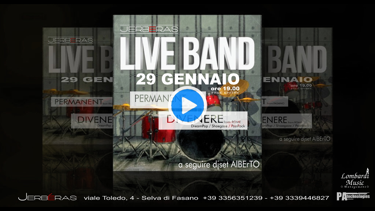 Live Band DIVENERE + The Permanent @ Jerbéras