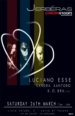 Concept Groove 6 w/ Luciano Esse [Sound Department] & Sandra Santoro [Radionorba] @ Jerbéras Club